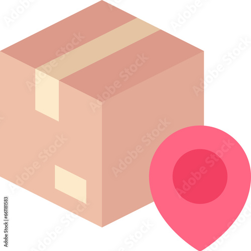Logistics pin icon