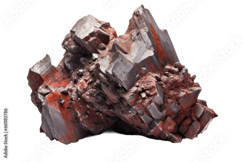 Raw Iron Ore on isolated background