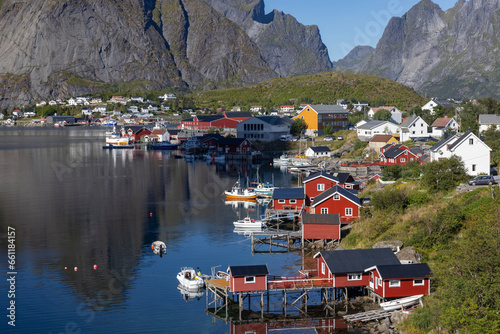 Gravdalsbukta - Reine is a settlement and fishing village in Moskenes municipality,Lofoten in Nordland county.,Norway,Europe	
 photo