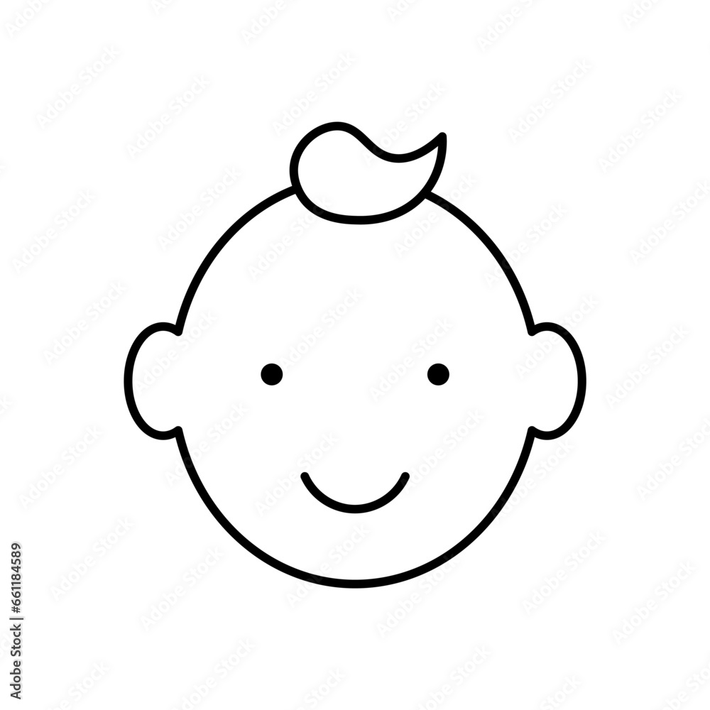 Little boy icon. Little boy symbol. Vector illustration