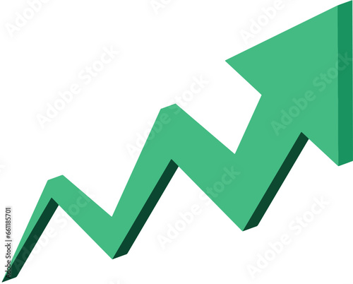 Free Download Up arrow, Green Growth Arrow, 3D, Business arrow growth  - GFXLoad