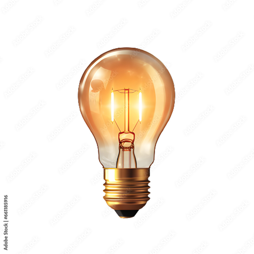 Bright Ideas: Illuminating Your Brainstorming Sessions, Transparent Background, AI Generative