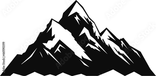 Mountain vector isolated on white background
