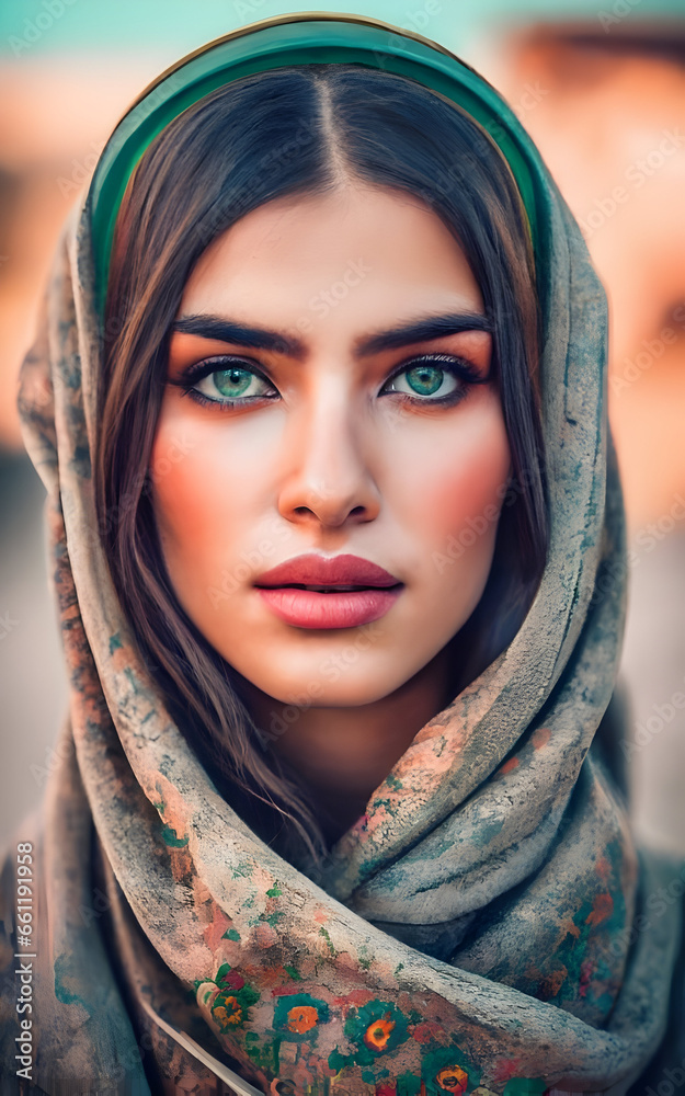 A beautiful Middle Eastern girl
