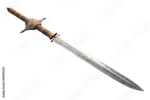 The Mighty Scottish Claymore sword on isolated background