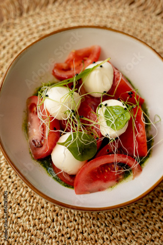 salad with tomatoes and cucumbers