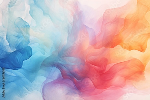 An artistic background illustration depicting abstract digital watercolor. Generative AI