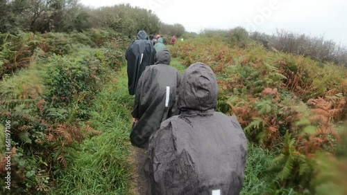 Magnifique sentier de randonnée  du cap de la chèvre à Morgat Finsistère Bretagne-France