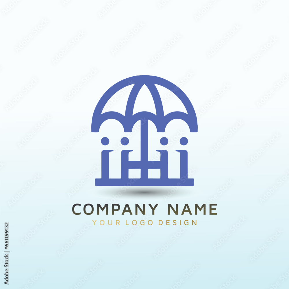 Health care company ACA logo design