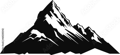 Mountain Minimalist and Simple Silhouette - Vector illustration
