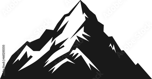 Mountain Minimalist and Simple Silhouette - Vector illustration