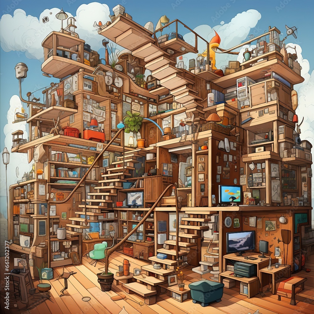 Fototapeta premium town in the city