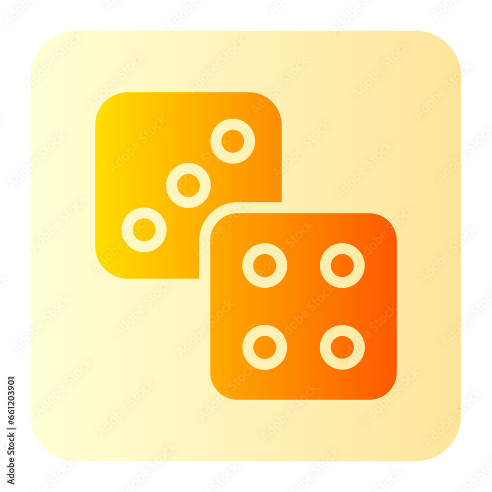 dice gradient icon dice gradient icon