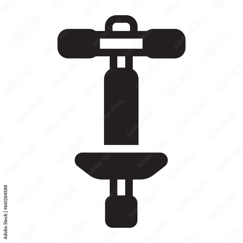 pogo stick glyph icon pogo stick glyph icon