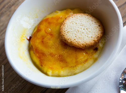 Creme Brulee – traditional dessert of French cuisine