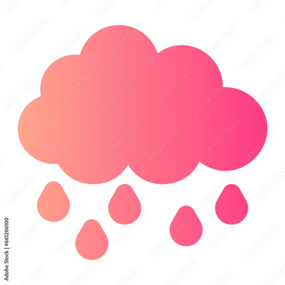 rainy gradient icon rainy gradient icon