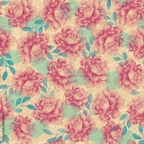 seamless floral pattern © manoj