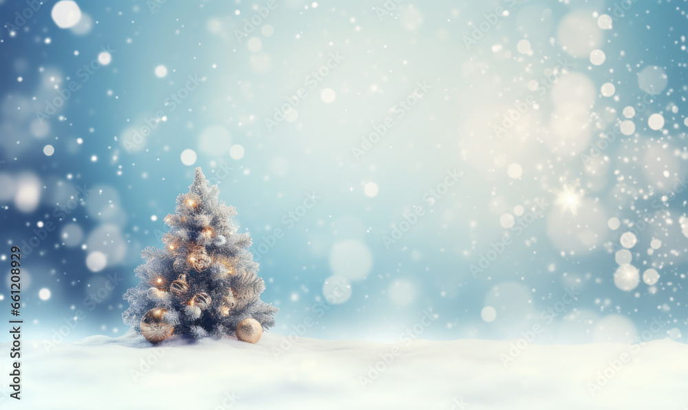 snow on in snow light and Christmas tree leaf background snow on in snow light and Christmas tree leaf background
