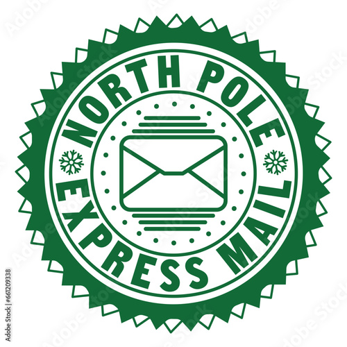North Pole Express Mail Stamp