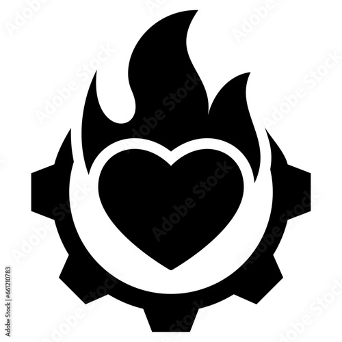 Passion Glyph Icon