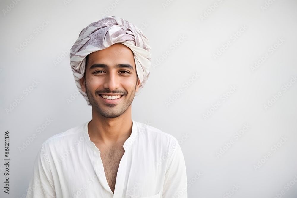 Middle age, Arabic origin: Man in a white coat