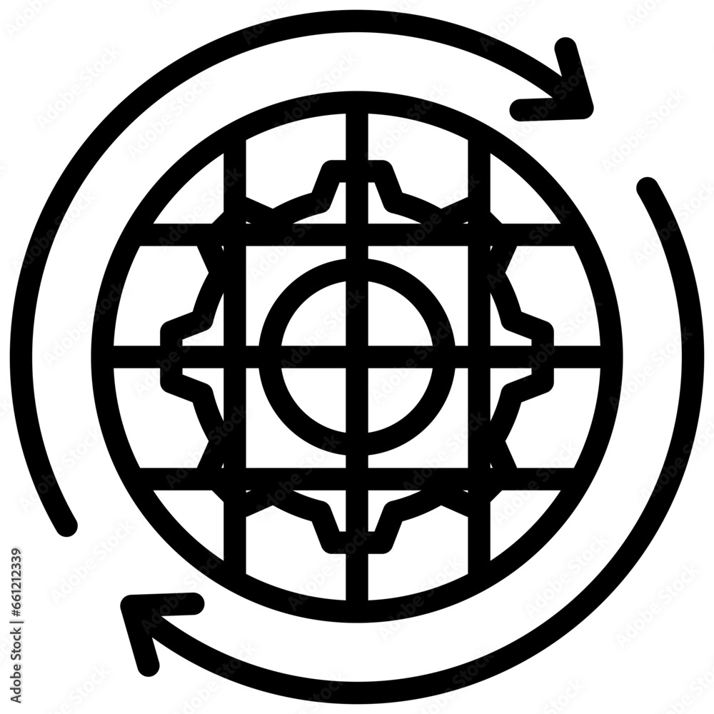 Machine Guarding Systems Outline Icon