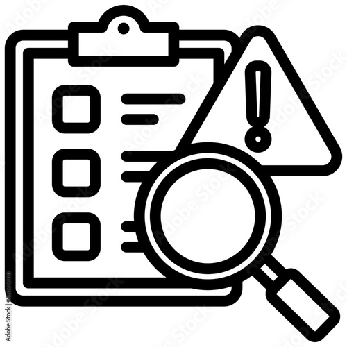 Incident Investigation Outline Icon