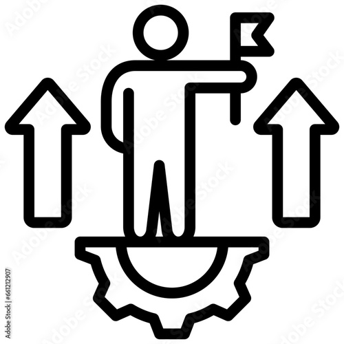 Leadership Development Outline Icon