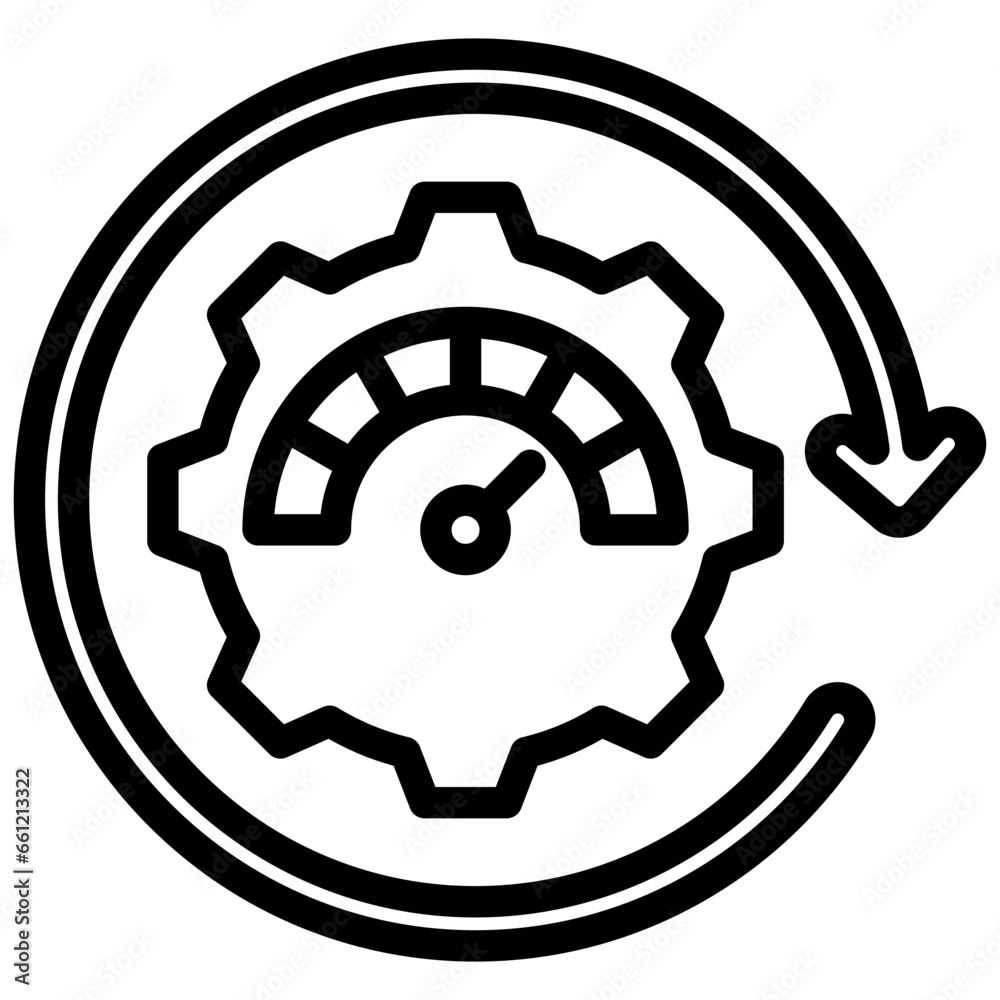 Performance Optimization Outline Icon