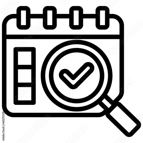 Availability Check Outline Icon