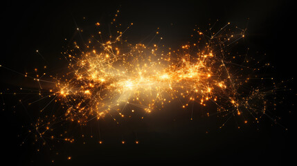 gold bokeh background for Christmas.
