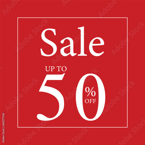 Finale sale with 50 percent off limited time only template