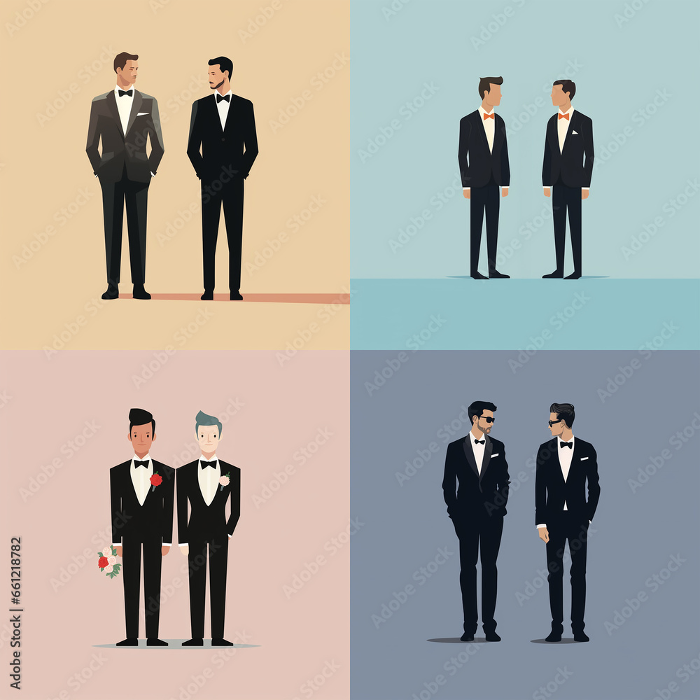Two mens get married simple minimalistic design Two mens get married simple minimalistic design