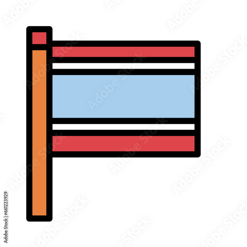 Asia Flag National Icon