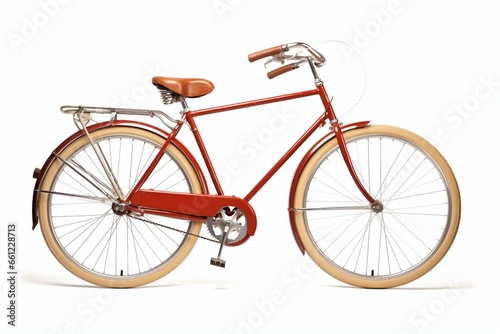 Bicycle on a white background with transparent format. Generative AI