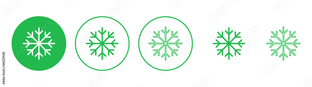 Snow icon set. snowflake icon vector Snow icon set. snowflake icon vector