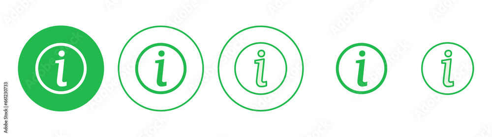 Info sign icon set. about us icon vector. Faq icon Info sign icon set. about us icon vector. Faq icon