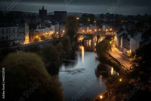 Captivating Kilkenny cityscape. Generative AI