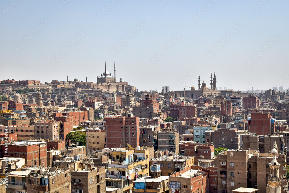 view of old architecture on cairo mesir top angle during day time