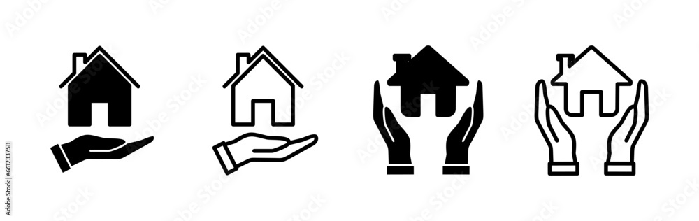 Home insurance icon vector. home shield protect logo Home insurance icon vector. home shield protect logo