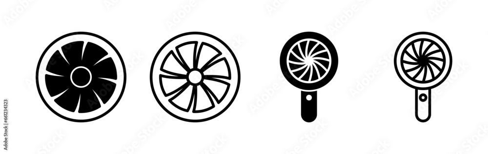 Fan icon vector. blower icon. propeller. ceiling Fan icon vector. blower icon. propeller. ceiling