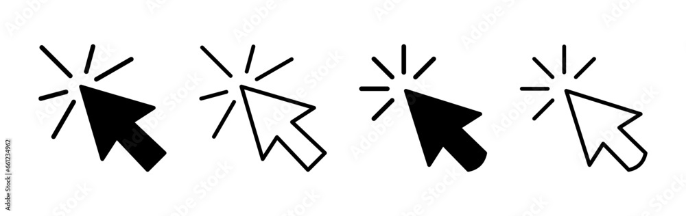 Click icon vector. cursor icon vector. pointer sign Click icon vector. cursor icon vector. pointer sign
