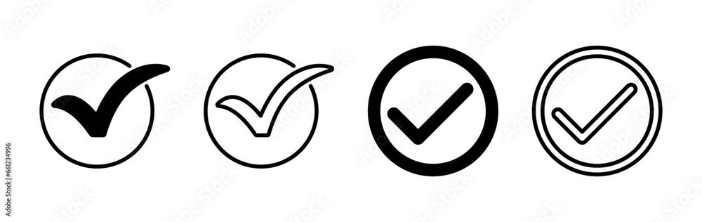 check icon vector. check mark icon. check list button icon.