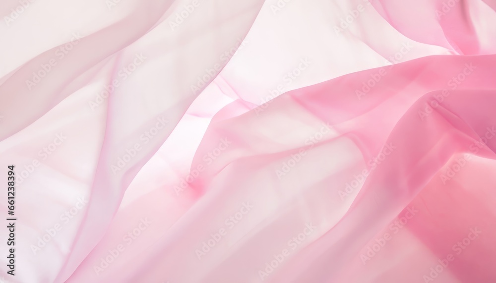 Abstract white and Pink textile transparent fabric