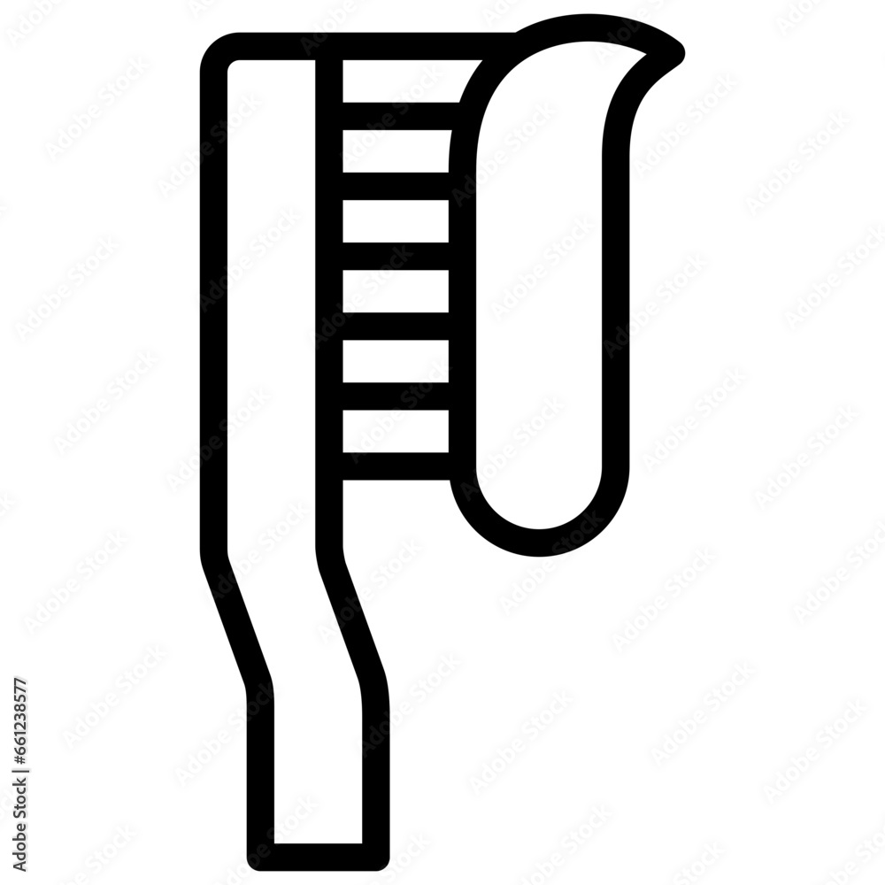 toothbrush icon illustration design with outline toothbrush icon illustration design with outline