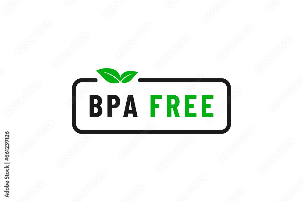 BPA Free Logo or BPA Free Label Vector Isolated. Best BPA free logo vector for product packaging design element. BPA Free label for packaging design element.