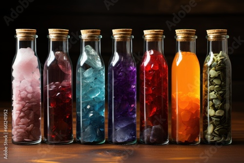 bottles of colors
