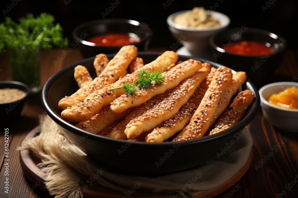 salty sesame bread sticks salty sesame bread sticks