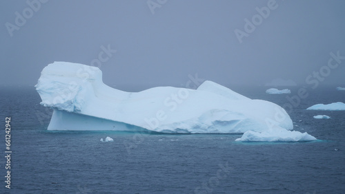 a beautiful lonely iceberg off the coast of Antarctica