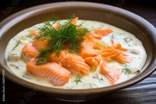 Lohikeitto: A Burst of Fresh Flavors and Vibrant Colors in this Traditional Finnish Salmon Soup, Nourishing and Appetizing